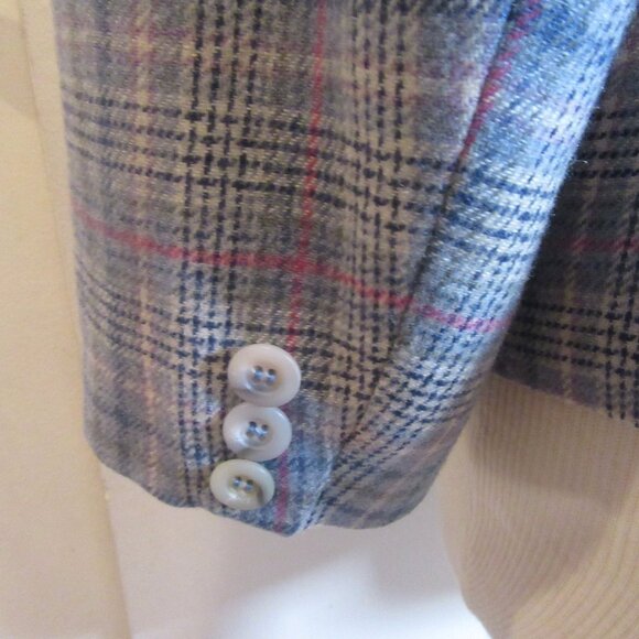 Vintage Pendleton Wool Plaid Short Blazer Size 14 - Picture 4 of 7
